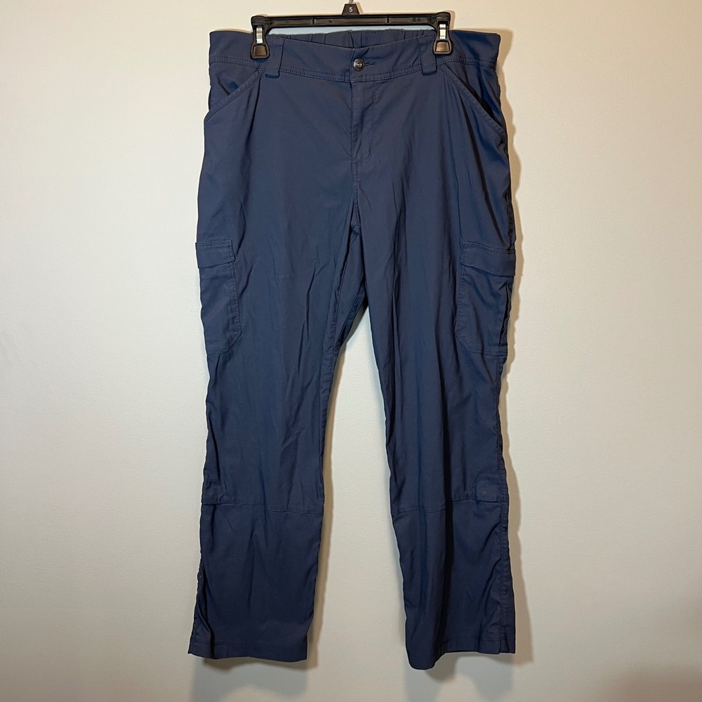 Duluth Trading Co Cargo Pants Women's 14x31 Slate Blue Hiking Outdoor